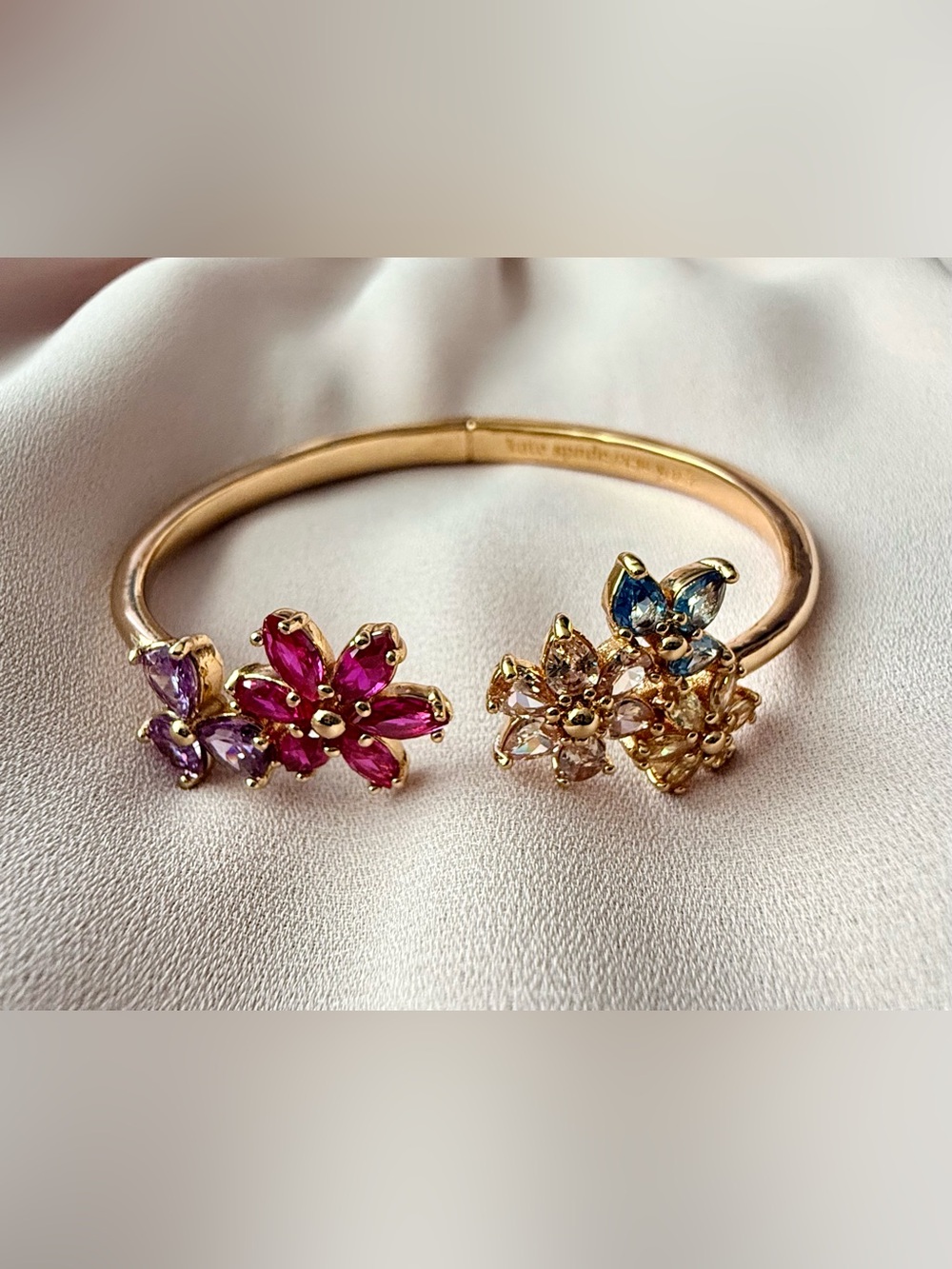 Kate Spade First Bloom Open Cuff Bracelet - Picture 1 of 7